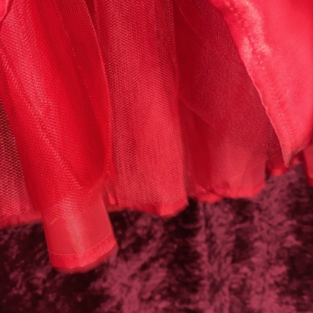 Blueberi Boulevard Girls Red  Sleeveless Formal Dress - Picture 4 of 9